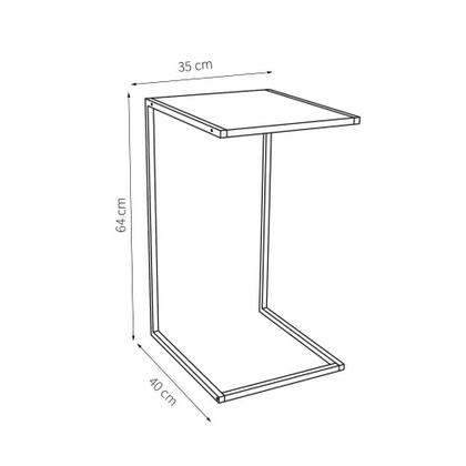 Imagem de Mesa Lateral Retangular