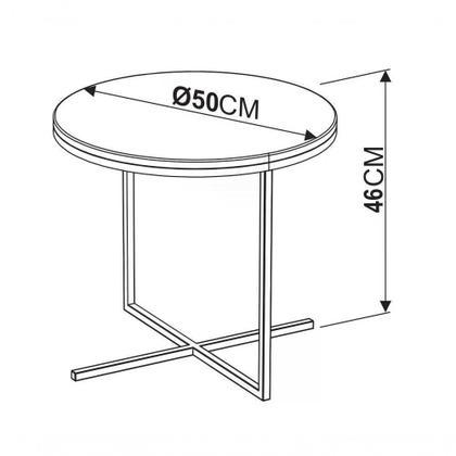 Imagem de Mesa Lateral Voip Media 24815 Linha Complementos Preto Preto
