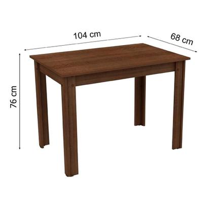 Imagem de Mesa Madesa Retangular Escritório Com Tampo De Madeira 5258b