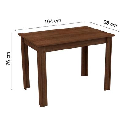 Imagem de Mesa Madesa Retangular Tampo de Madeira 5258 Rustic