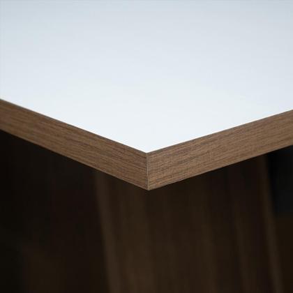 Imagem de Mesa Madesa Retangular Tampo de Madeira 5275 - Rustic/Branco