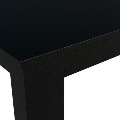 Imagem de Mesa Madesa Retangular Tampo de Madeira Preto