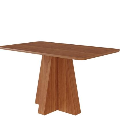 Imagem de Mesa Maite 130 cm sem Vidro Marrom/Cinamomo