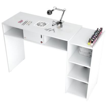 Imagem de Mesa Manicure Profissional Com Sugador Nail Designer Com Nichos Sugnails