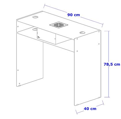 Imagem de Mesa Manicure Sugnails Com Coletor Sugador Para Nail Design