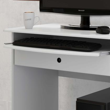Imagem de Mesa Mesinha Multiuso Com Gaveta Escritório PC Computador Home Office Notebook Pratica Branco - EJ