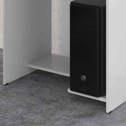 Imagem de Mesa Mesinha Multiuso Com Gaveta Escritório PC Computador Home Office Notebook Pratica Branco - EJ