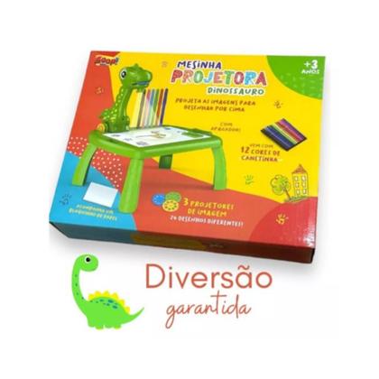 Imagem de Mesa Mesinha Projetora de Desenho Interativa Dinossauro Zoop