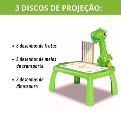 Imagem de Mesa Mesinha Projetora de Desenho Interativa Dinossauro Zoop