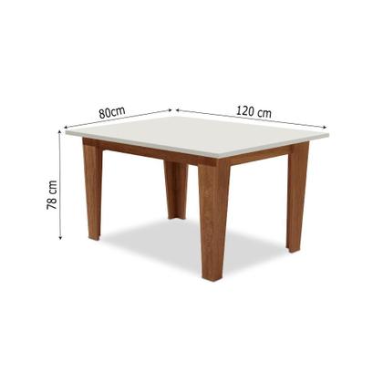 Imagem de Mesa Miami 1,20m Cedro / Off White