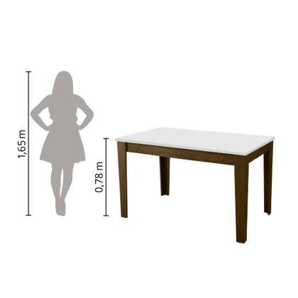 Imagem de Mesa Miami 1,20m Cedro / Off White