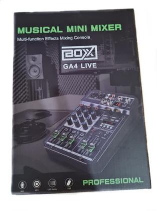 Imagem de Mesa Mixer Boxx Ga4 Live Interface Usb Bt Fx MP3 Rec P3 Aux