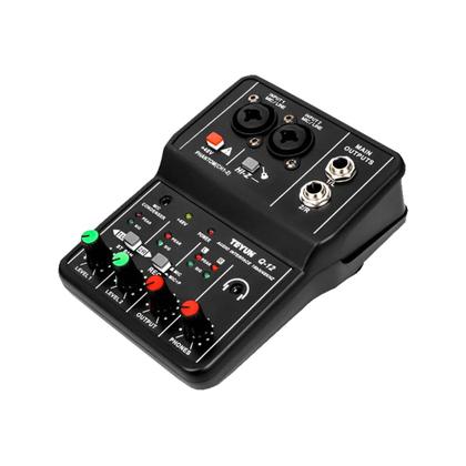 Imagem de Mesa Mixer Placa De Som Vedo Q-12 Interface De Audio Usb Pc Profissional