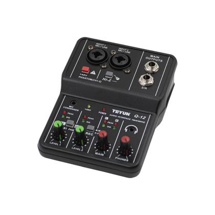 Imagem de Mesa Mixer Placa De Som Vedo Q-12 Interface De Audio Usb Pc Profissional