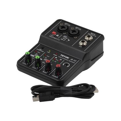 Imagem de Mesa Mixer Placa De Som Vedo Q-12 Interface De Audio Usb Pc Profissional