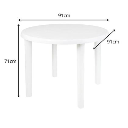 Imagem de Mesa Mor 15151451 Plástica Redonda Desmontável