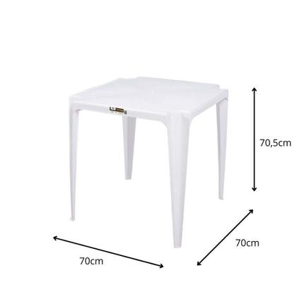 Imagem de Mesa Mor Quadrada Plástica Proteção UV 30kg