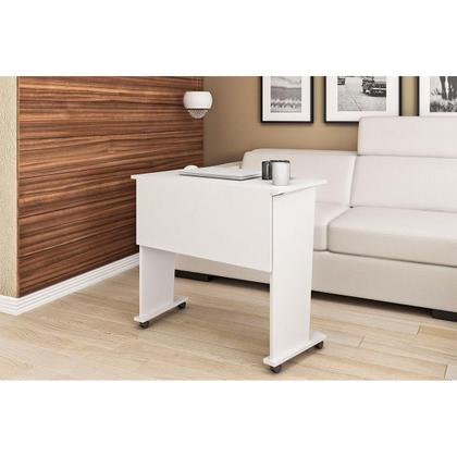 Imagem de Mesa Multiuso Casal Dobrável ME4117 c/ Rodízios Amêndoa - Tecno Mobili