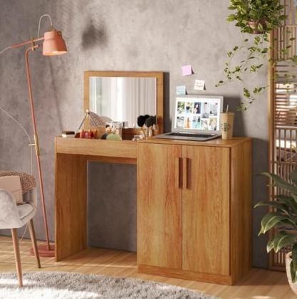 Imagem de Mesa Multiuso com Gavetas Espaçosas - Beleza e Praticidade no Dia a Dia