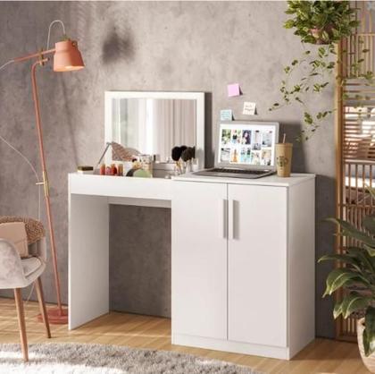 Imagem de Mesa Multiuso com Gavetas Espaçosas - Beleza e Praticidade no Dia a Dia