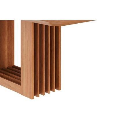 Imagem de Mesa Multiuso Cozinha Ariela c/ Tampo Madeirado 210x100cm Cinamomo - Cimol