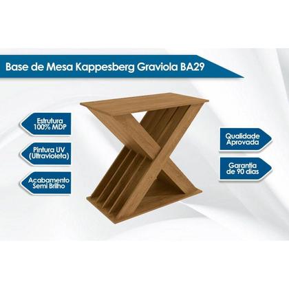 Imagem de Mesa Multiuso Cozinha Graviola c/ Tampo Madeirado c/ Vidro 160x90cm Freijo/Preto - Kappesberg