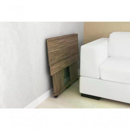 Imagem de Mesa Multiuso Dobravel Para Notebook Me4117 Nogal Nogal