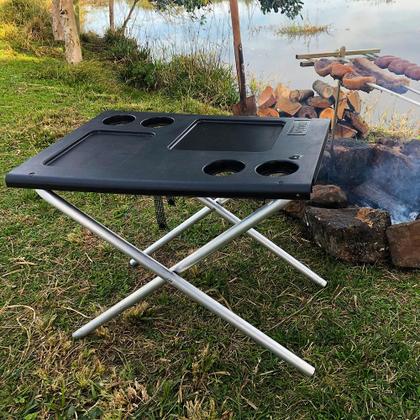 Imagem de Mesa Multiuso Preta em Alumínio