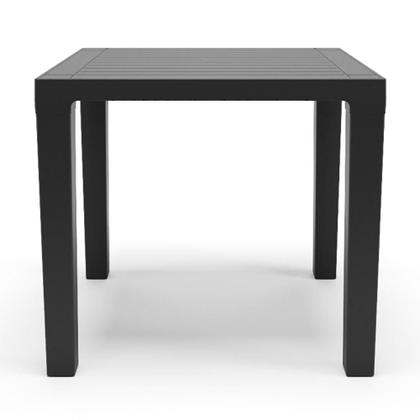 Imagem de Mesa Niala Quadrada Tampo Plastico Preto Plaxmetal
