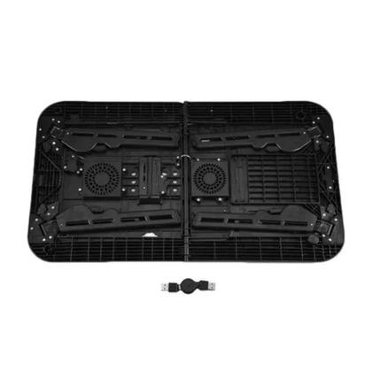 Imagem de Mesa Notebook Apoio Refrigerador 2 Coolers Ventilador Touch Suporte Base Refrigerada Cama Sofa Ergonomica Dobravel Artic