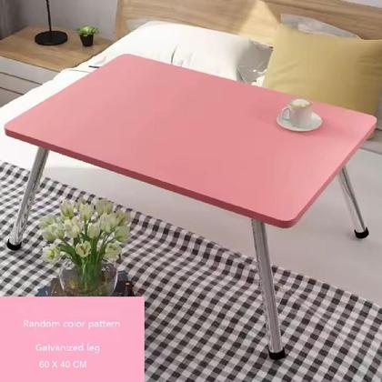 Imagem de Mesa notebook articulada portatil rosa suporte dobravel bandeja apoio home office