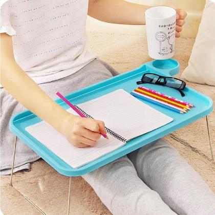 Imagem de Mesa Notebook Portatil Desmontavel Suporte Bandeja Estudo Cafe Da Manha Cama Sofa Home Office Porta