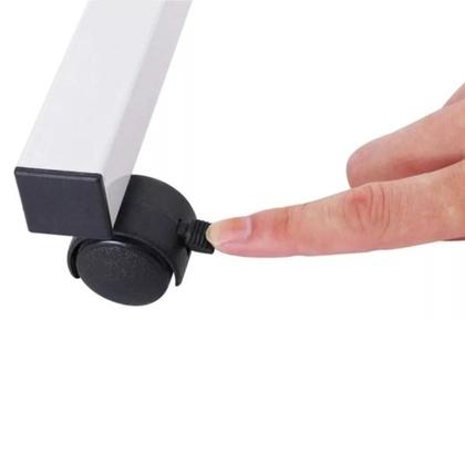 Imagem de Mesa Notebook Rodinhas Altura Ajustavel Home Office Multifuncional Computador Escrivaninha Sala Marrom