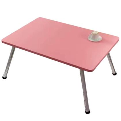 Imagem de Mesa Notebook Rosa Suporte Dobravel Multiuso Bandeja Apoio Home Office Cama Sofa Estudos Articulada