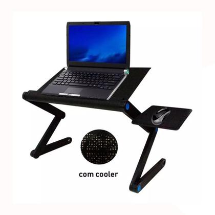 Imagem de Mesa Notebook Suporte Com Cooler Mouse Pad Articulado Laptop