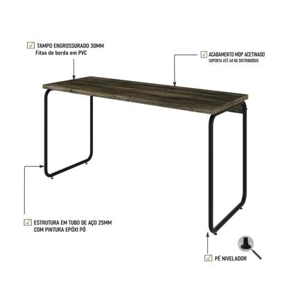 Imagem de Mesa Office 135x60x75cm Round