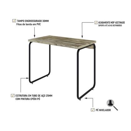 Imagem de Mesa Office 90x60x75cm Round