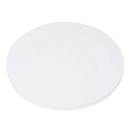 Imagem de Mesa Ômega Ferro Branco 74 cm (Alt) Base em X Tampo MDP Redondo Branco 60 cm (Larg) x 2,50 cm (Alt)