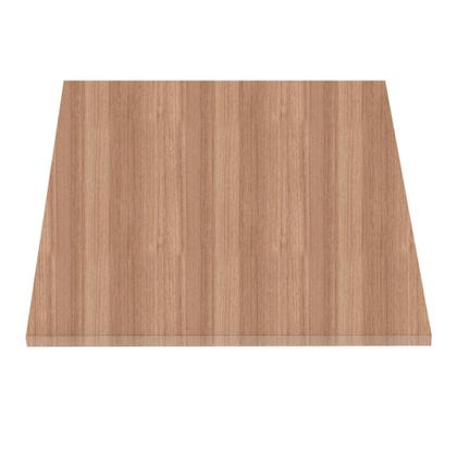 Imagem de Mesa Ômega Ferro Branco 74cm (Alt) Base em X Tampo MDP Quadrado Noce Nat 70cm (Larg) x 2,50cm (Alt)