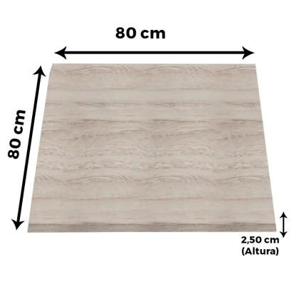 Imagem de Mesa Ômega Ferro Branco Base Tampo MDP Quadrado