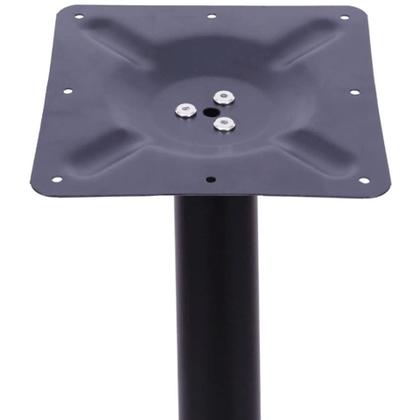 Imagem de Mesa Ômega Ferro Preto 74 cm (Alt) Base em X Tampo MDP Redondo 60 cm (Larg) x 2,50 cm (Alt) Samba