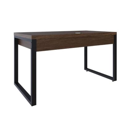 Imagem de Mesa Operacional C-01gav. 135x70x75cm Yon - Nogueira-est.preta Nogueira-est.preta