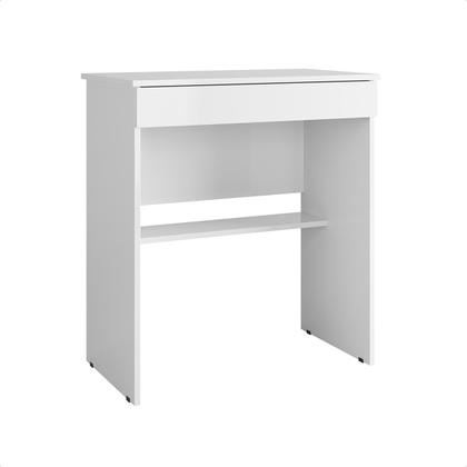 Imagem de Mesa P/ Computador Home Office Vitória 1 Gaveta - Branco