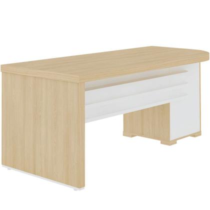 Imagem de Mesa p/Escritório 4 Gavetas Tampo Tamburato MDP Lado Esquerdo