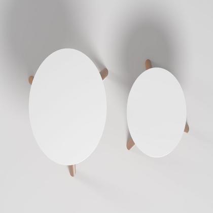 Imagem de Mesa Para Apoio De Decoração Em MDF Of White Redonda