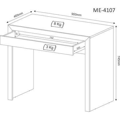 Imagem de Mesa para Computador 1 Gaveta Tecno Mobili ME4107