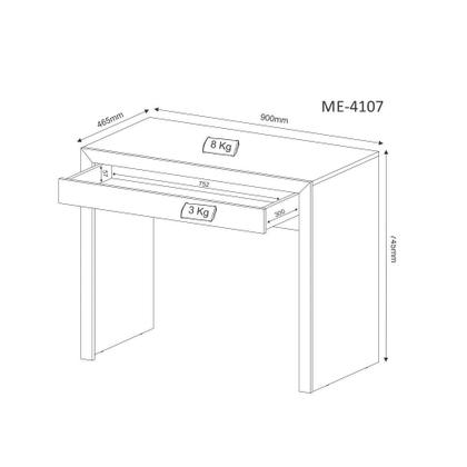 Imagem de Mesa para Computador 1 Gaveta Tecno Mobili ME4107