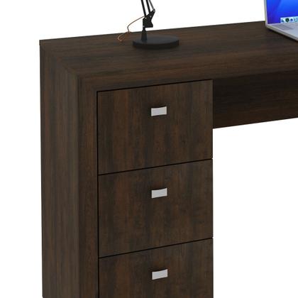 Imagem de Mesa Para Computador 3 Gavetas ME4102 Rústico - Tecno Mobili