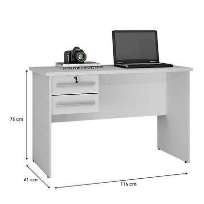 Imagem de Mesa para Computador Ambiente Byte Branco - Valdemóveis