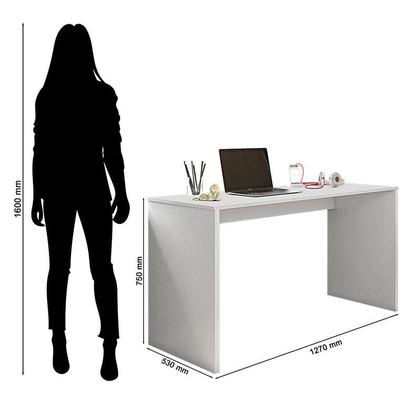 Imagem de Mesa para Computador Ambiente Gávea Branco Trama - Móveis Leão